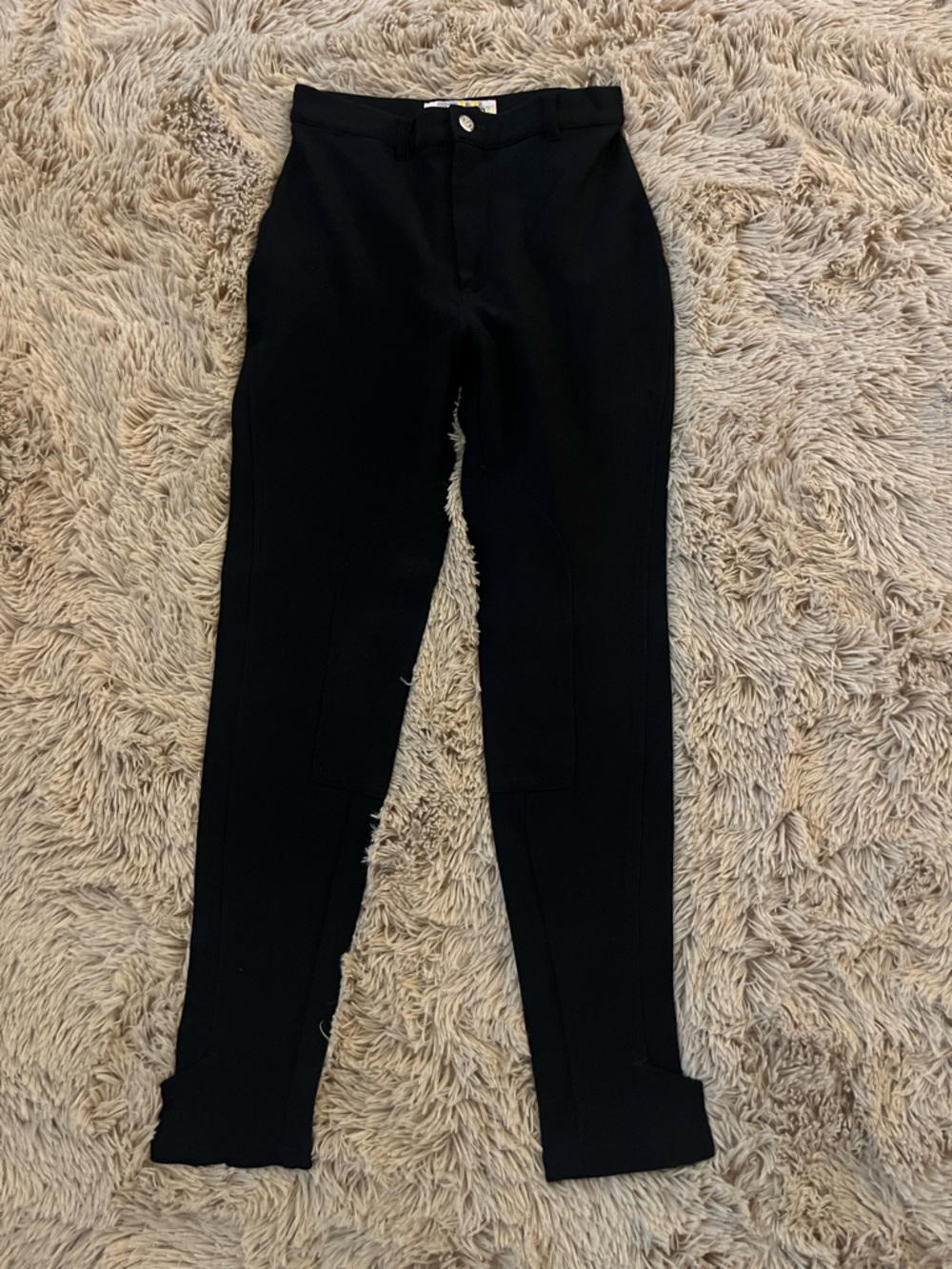 On The Road Equestrian Black Stretch Ponte Leggings 10